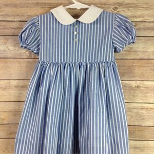 Vintage Jane Copeland Striped Dress Girls 4T